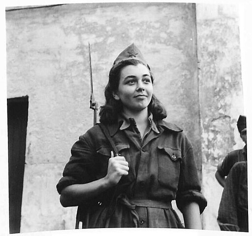 Die 20-jährige jugoslawische Partisanin Laca Mandić Makiedo, die für die Sabotage deutscher Einrichtungen verantwortlich war. 