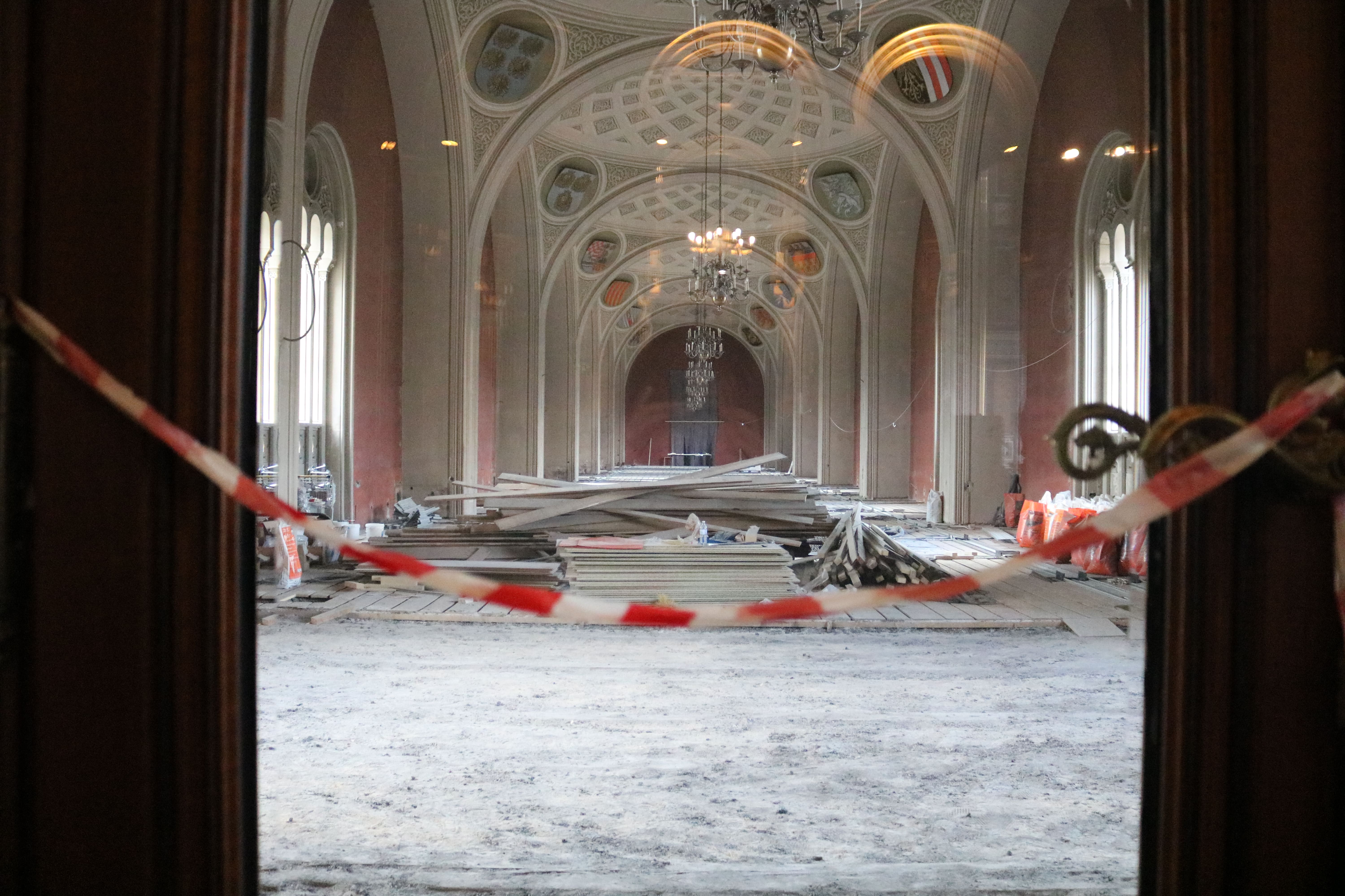 „Saal Eins“ des Heeresgeschichtlichen Museums. Über Jahrzehnte hinweg unberührt, jetzt eine Baustelle.