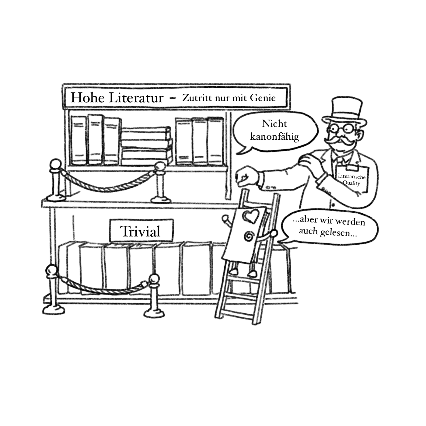 Zwischen rotem Teppich und Wühltisch: Literarische Wertungen sind selten neutral.