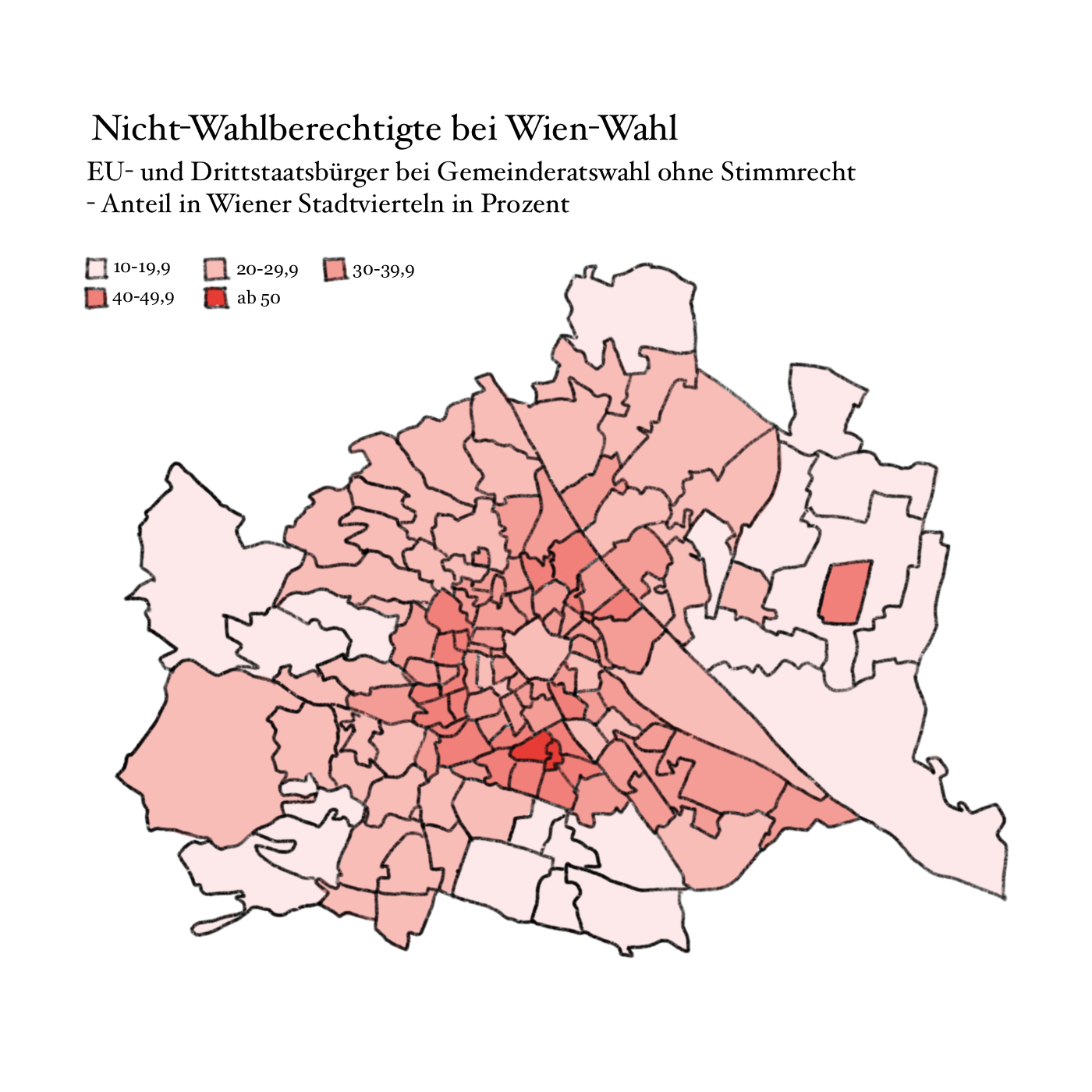 Nicht-Wahlberechtige bei Wien-Wahl